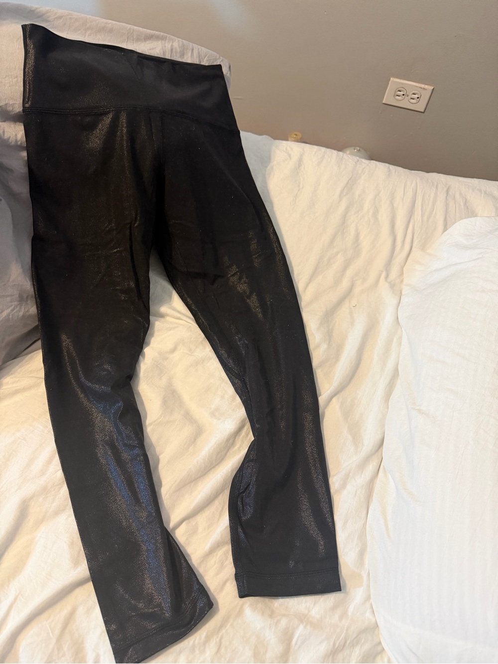 lululemon athletica Black Shiny Leggings